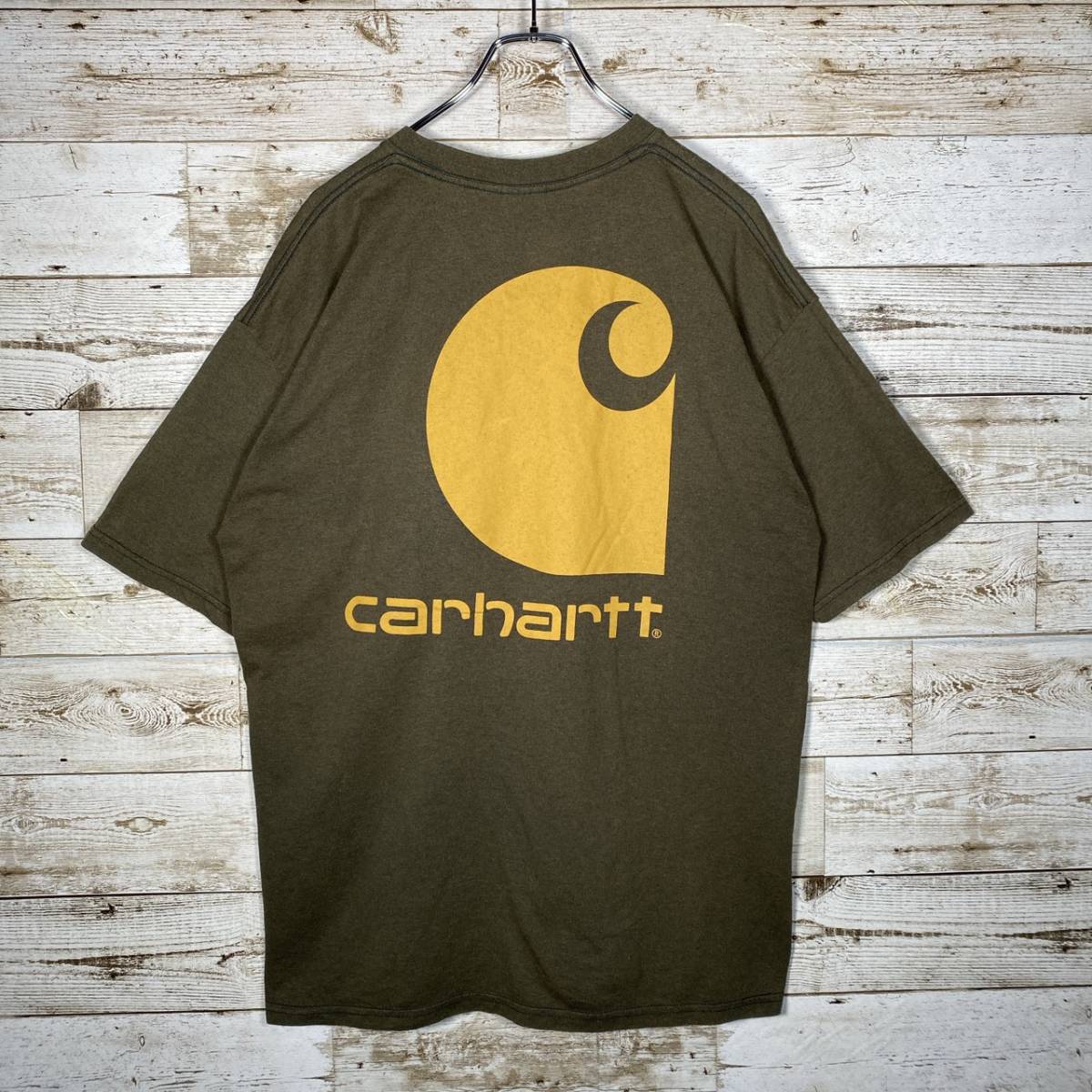 USED】 Carhartt カーハート ビッグロゴ Ｔシャツ 90s USA 古着 ゆるだ