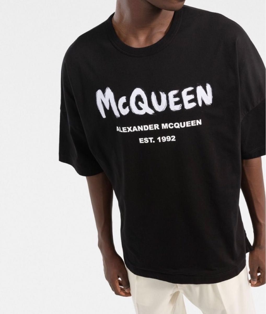 Alexander McQUEEN アレキサンダーマックイーン ロゴ Tシャツ Alexander McQUEEN アレキサンダーマックイーン ロゴTシャツ