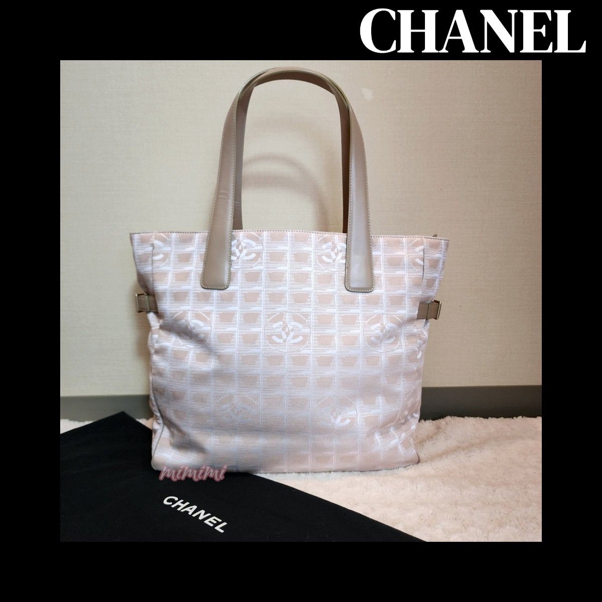 フォロー割 CHANEL 極美品 ニュートラベルライン ココマーク ベージュ