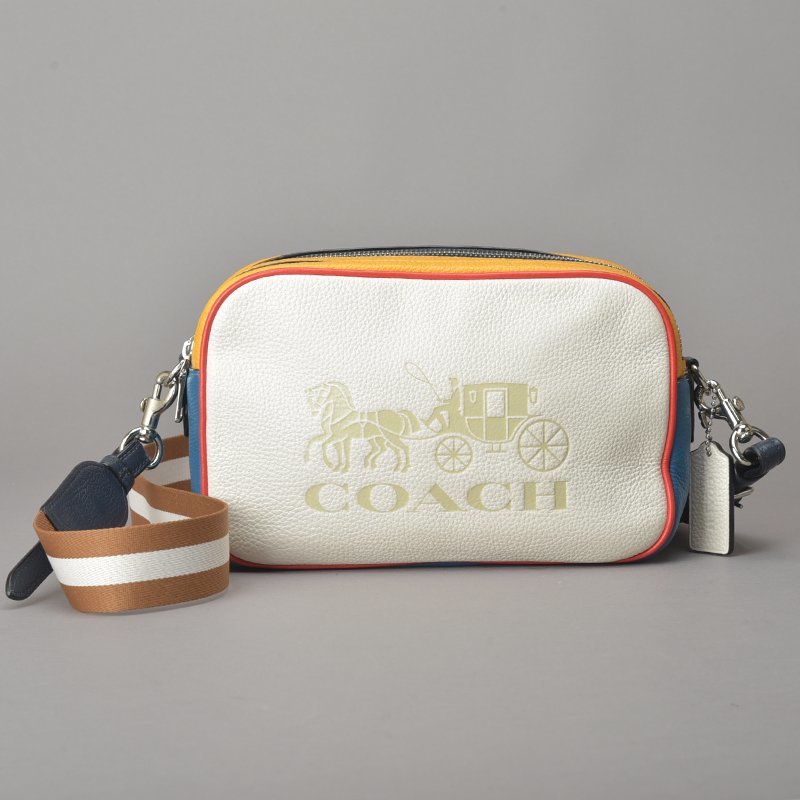 1円 未使用 美品 COACH コーチ 馬車柄 ショルダーバッグ 2WAY クラッチ