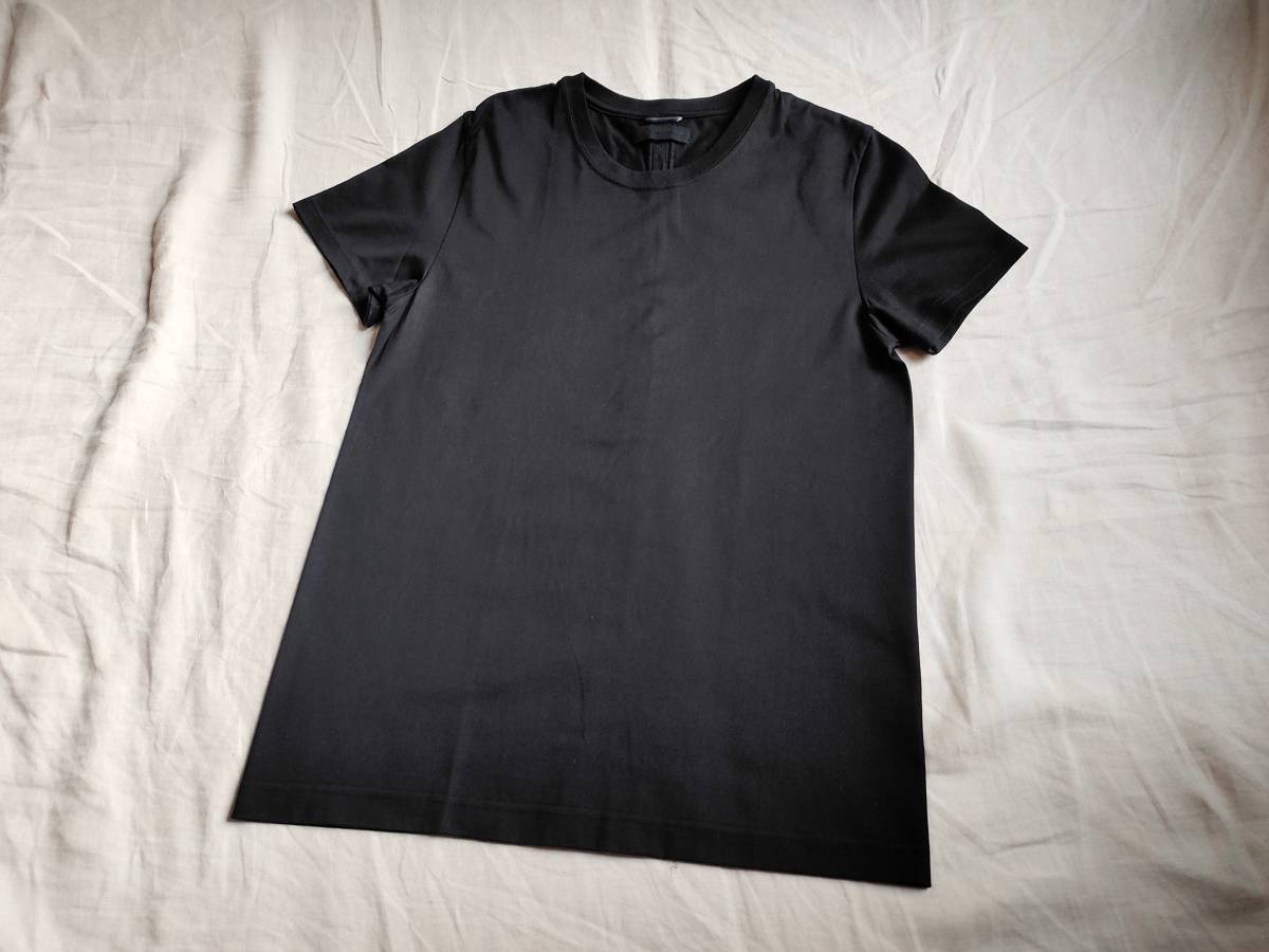 美品 19SS junhashimoto ジュンハシモト 101 SERIBU C S/S T セリブ シルケット加工 Tシャツ カットソー 半袖 コットン 4 黒 ブラック ★8