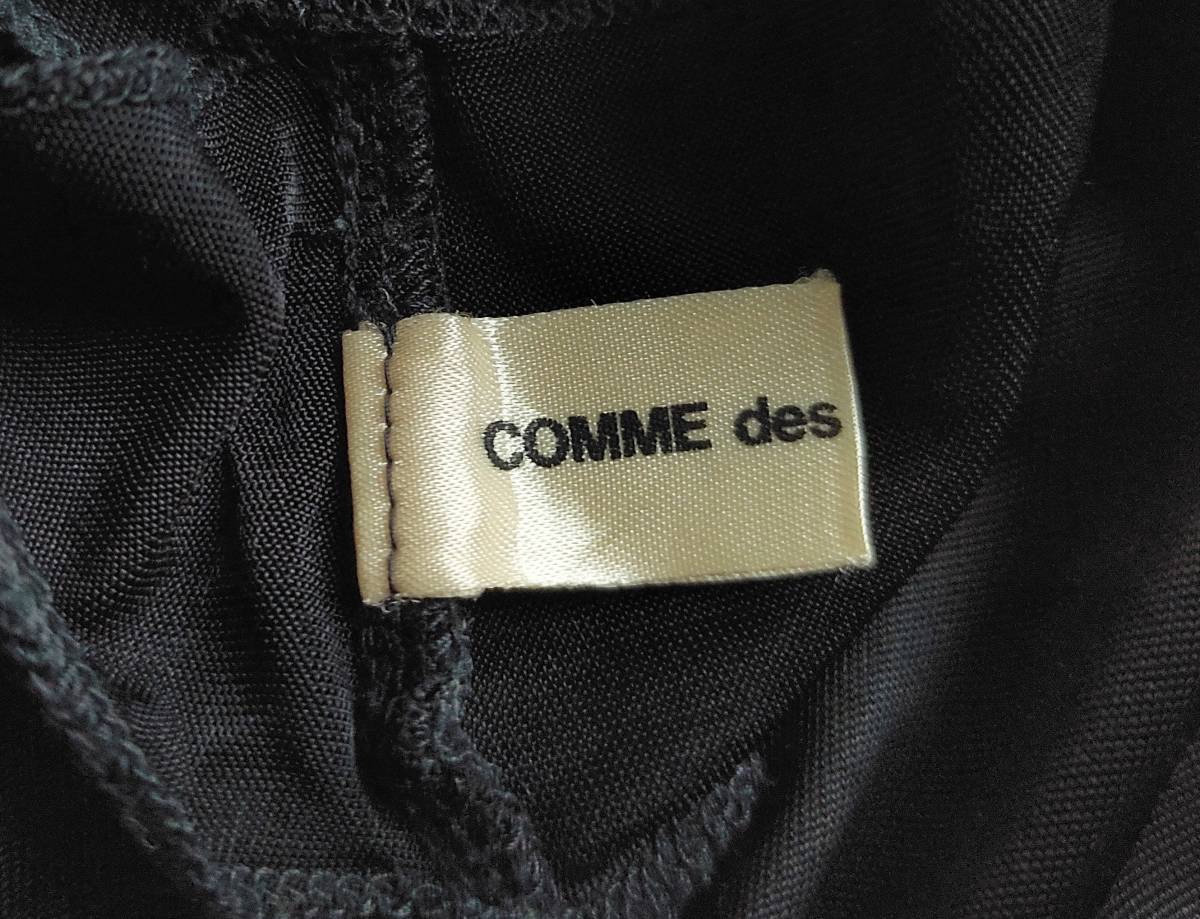 初期 AD1993 ビンテージ 美品 COMME des GARCONS コムデギャルソン ワンピース ロング ノースリーブ レーヨン 黒 ブラック レディース ★8_画像7