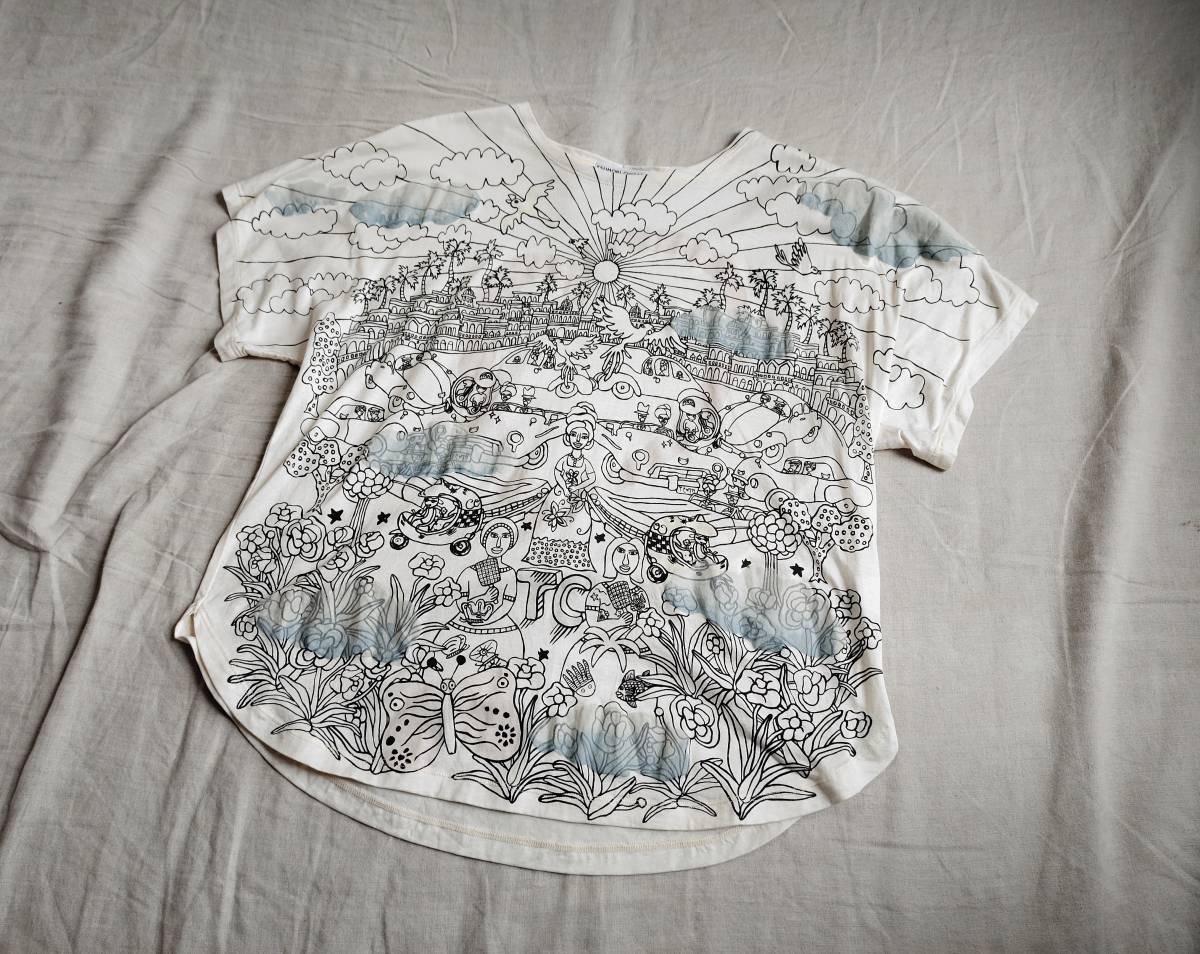 美品 TSUMORI CHISATO ツモリチサト カットソー ポップアート 雲