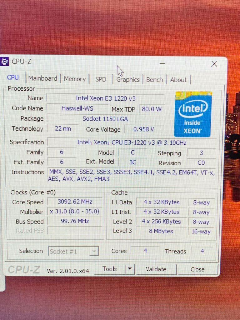 【Windows11 CPU換装済み】DELL OPTIPLEX 3020 Xeon E3 1220v3 8GB SSD250GB ATi Radeon R5 240_画像7