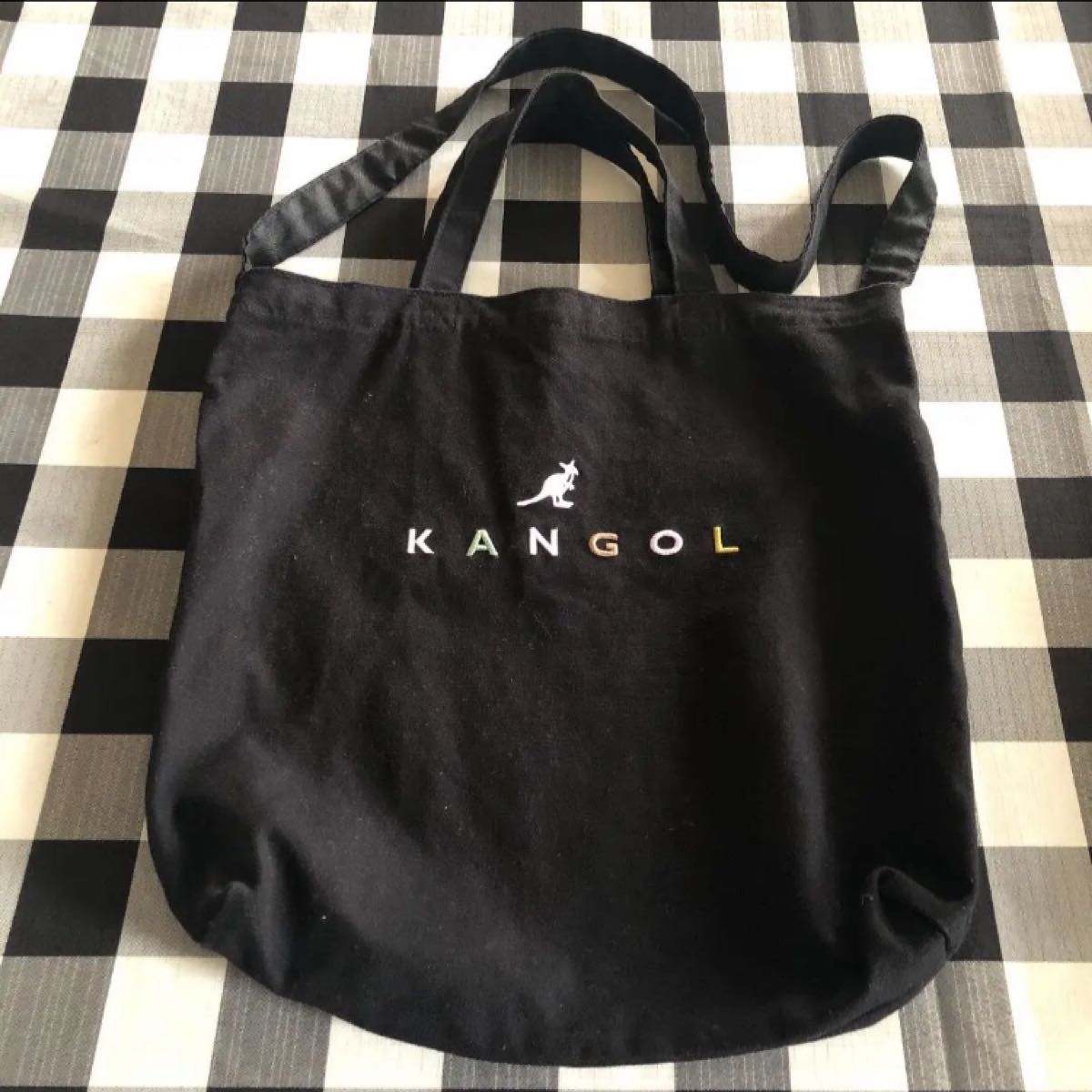 KANGOL カンゴール キャンバストートバッグ ショルダーバッグ アースミュージックアンドエコロジーコラボ｜PayPayフリマ