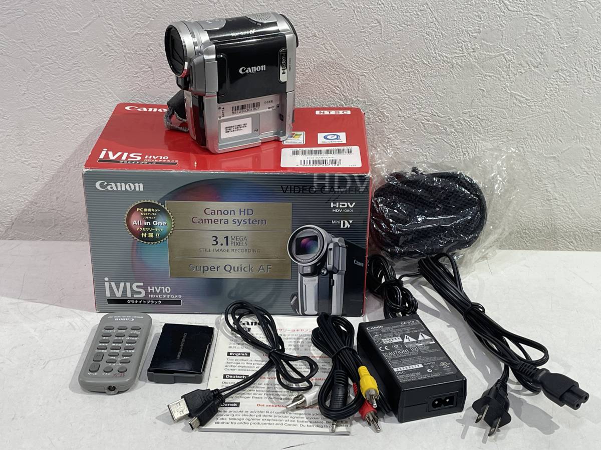 ☆【miniDV HDVテープ 対応】Canon (キャノン) HDVビデオカメラ