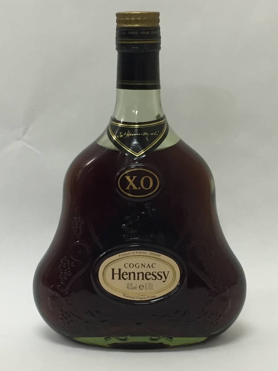 古酒！未開栓！Hennessy ヘネシー XO 金キャップ グリーンボトル COGNAC コニャック ブランデー 700ml 40%_画像1
