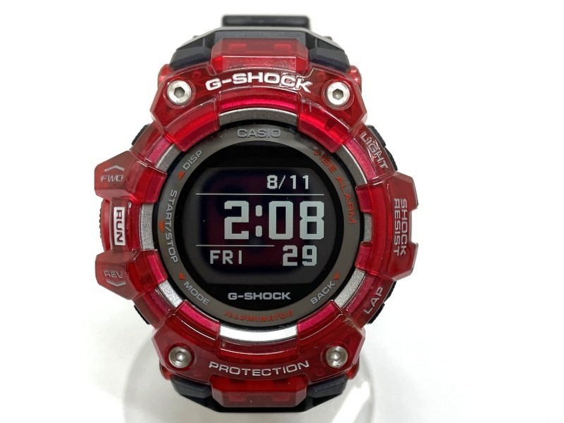 2022新作モデル スケルトン 腕時計 ★【CASIO/カシオ】G-SHOCK レッド 稼働品/ab4251 GBD-100 デジタル腕時計 ブラック その他