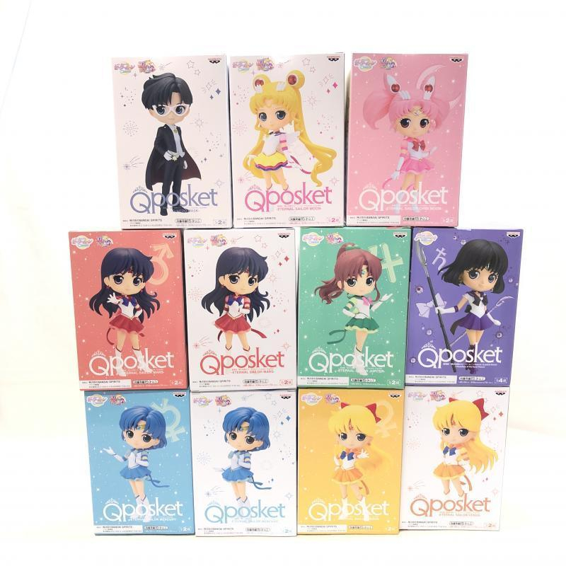 [ used ] unopened ) Sailor Moon Qposket prize figure 11 body set theater version Pretty Soldier Sailor Moon Cosmos[240069145135]