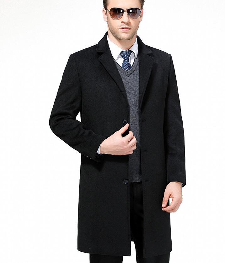新品 メンズ コート 高級 ウール テーラードコート カシミヤ ロングコート ジャケット柔らか ラシャー 紳士 ビジネスコート ブラック M~4XL