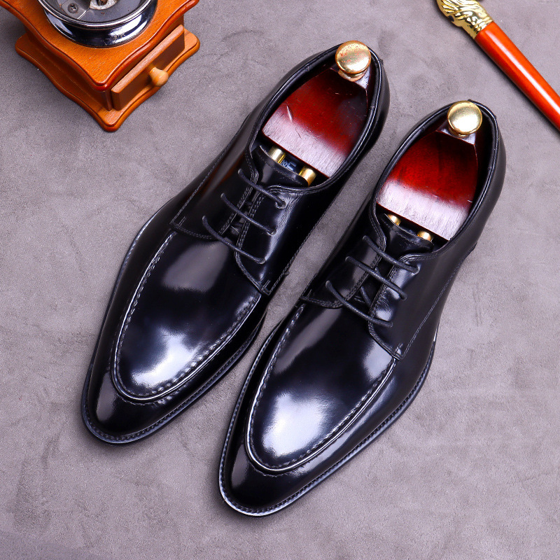 最高級 ビジネスシューズ メンズ 本革 レザーシューズ 職人手作り 上質牛革 フォーマル 紳士靴 ヴィンテージ 革靴 ブラック 24cm~28cm