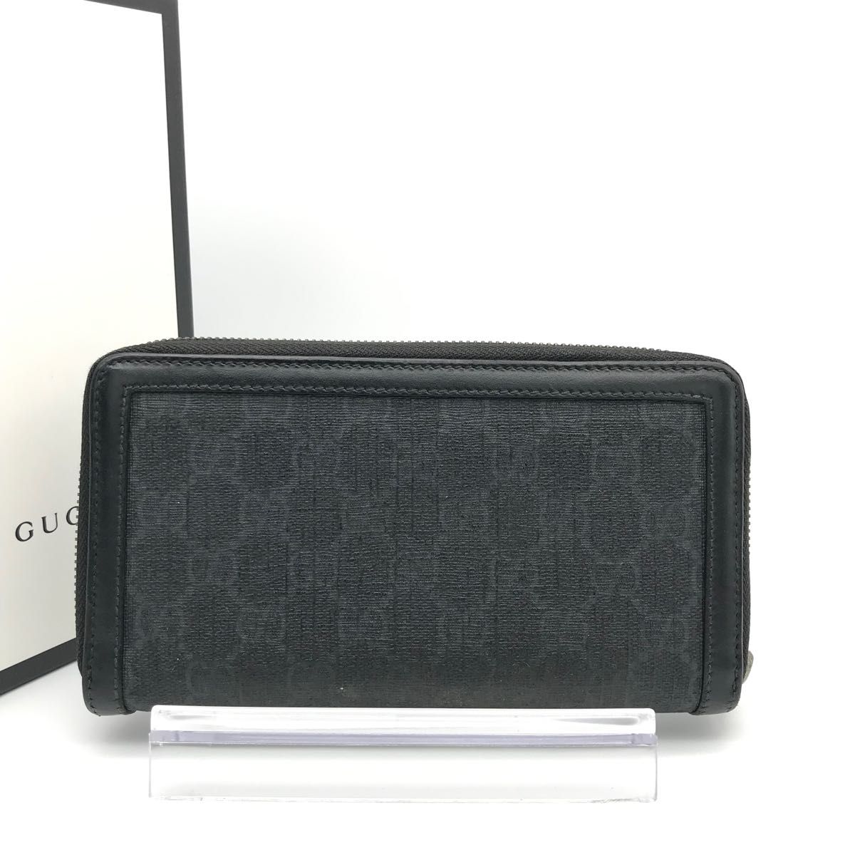 正規品　極美品　グッチ財布　グッチGGスプリーム　グッチオーガナイザー　GUCCI ラウンドファスナー長財布