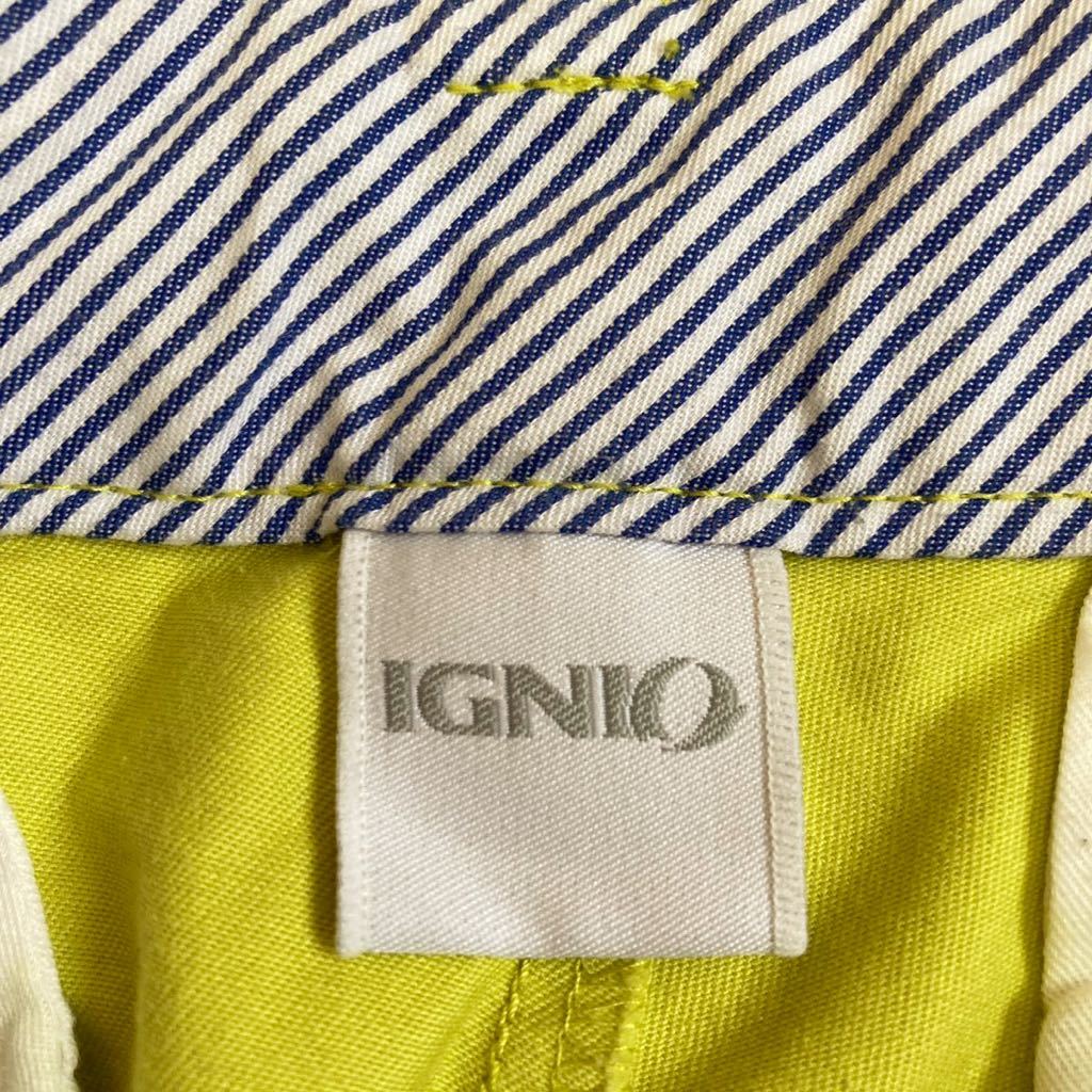 イグニオ IGNIO パンツ ゴルフパンツ ゴルフウェア サイズW73 メンズ 黄golf GOLF ゴルフ