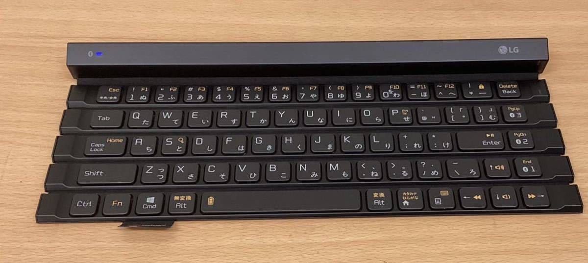 ワイヤレスキーボード　ロール式　Rolly keyboard KBB-710 Bluetooth3.0 【※通電確認のみ・ジャンク品・保証なし・H10】_画像2