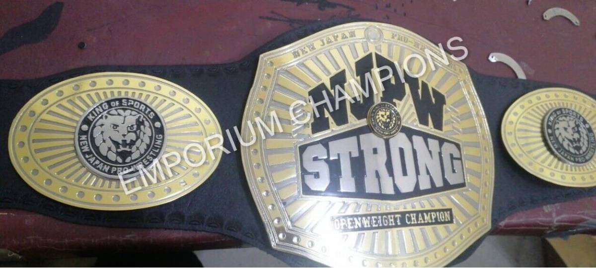 海外　限定品　送料込み　NJPW Strong Openweight プロレス　チャンピオン　優勝　ベルト　高品質　レプリカ 3_画像2