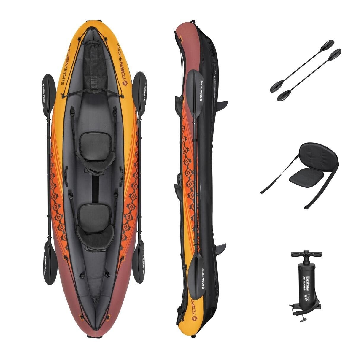 新品未開封 トービンスポーツ インフレータブル カヤック ウェーブブレイク 10フィート 2人 Tobin Sports Wavebreak Inflatable Kayak_参考画像