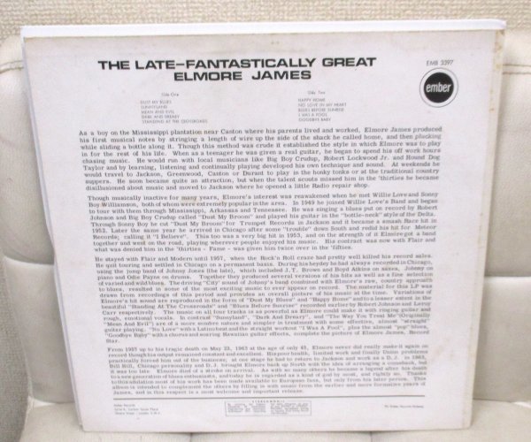 ☆彡 Elmore James The Late Fantastically Great Elmore James / Blues After Hours[ UK '68 Ember Records EMB 3397 ]_画像2
