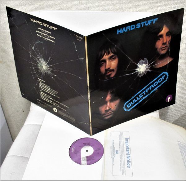 ☆彡 英國盤 Hard Stuff / Bulletproof [UK '72 ORIG Purple Records TPSA 7505] 1st 当時国内盤発売なし。UK HARD 名盤！EX/ATMIC ROOSTER_画像1