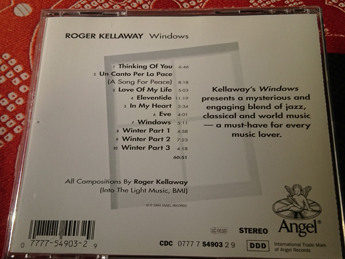  ●CD● ROGER KELLAWAY MUSIC FOR CELLO & JAZZ QUINTET / WINDOWS (077775490329)_画像2