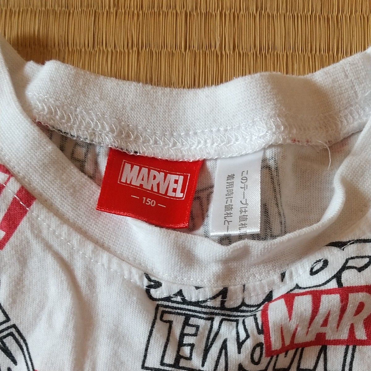 マーベル 半袖Tシャツ 総柄 MARVELスパイダーマン １５０cm