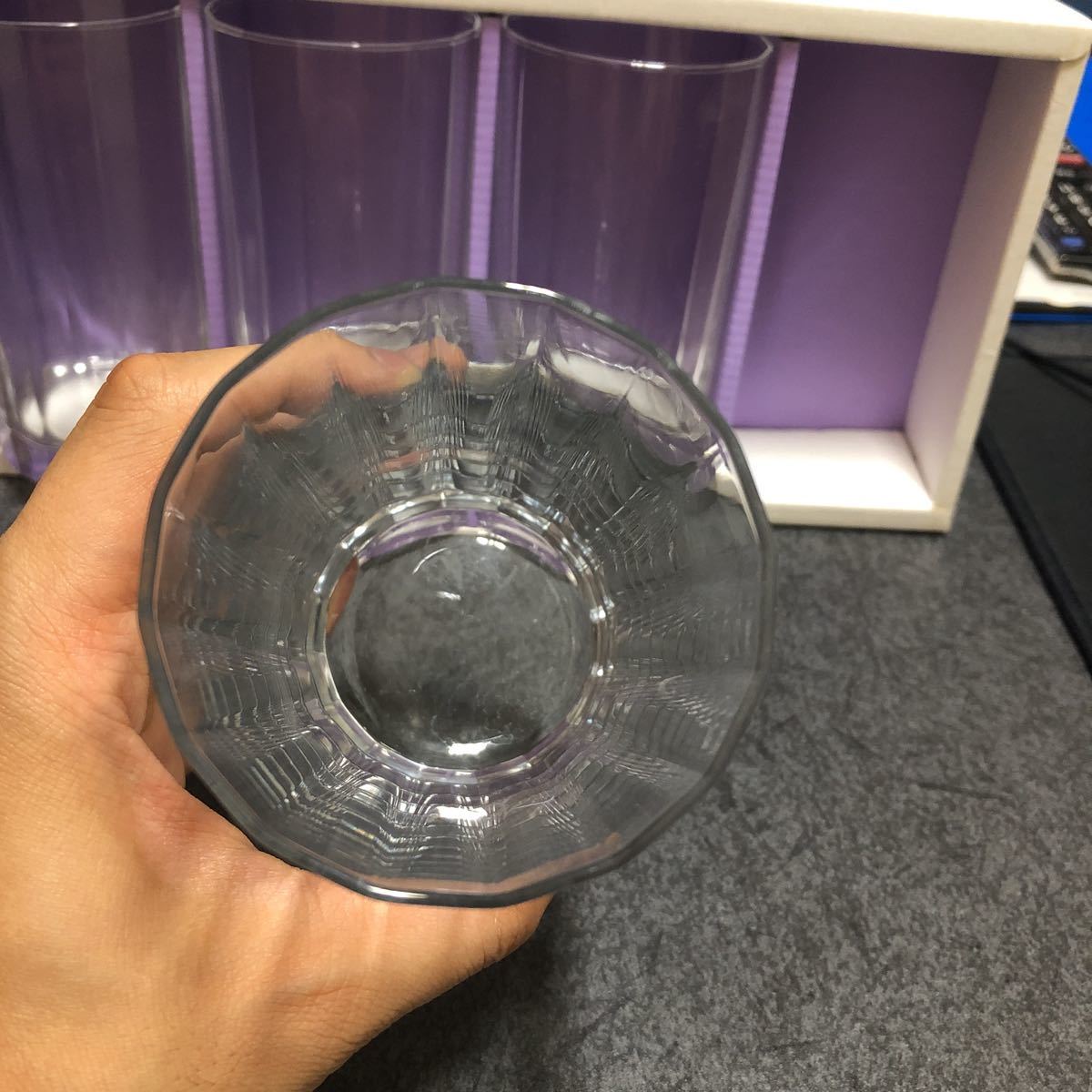 昭和レトロ タンブラーグラス 透明グラス　ガラスコップ_画像3