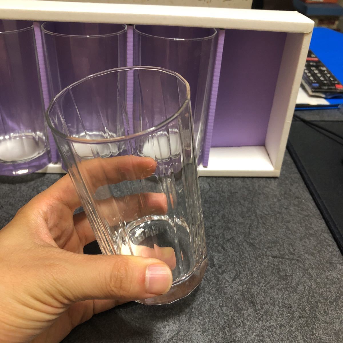 昭和レトロ タンブラーグラス 透明グラス　ガラスコップ_画像2