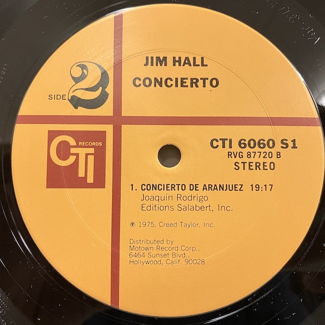 ■即決 JAZZ Jim Hall Chet Baker / Concierto cti6060s1 j38017 米オリジナル チェット・ベイカー _画像2