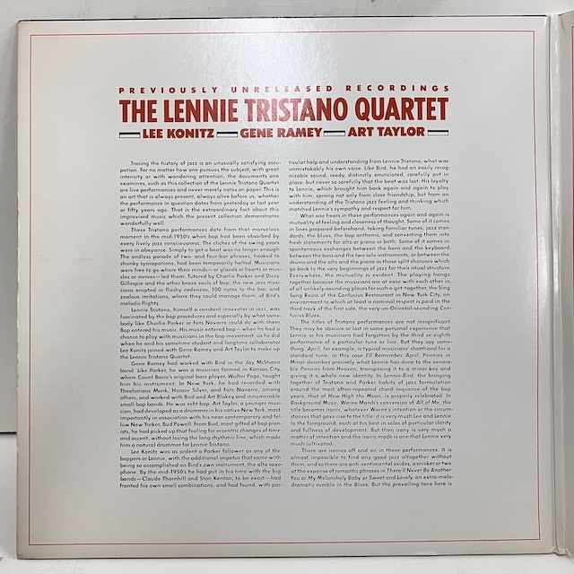 ■即決 JAZZ Lennie Tristano / The Lennie Tristano Quartet SD2-7006 j38115 米オリジナル、ATGP/EDP刻印 レニー・トリスターノ_画像6