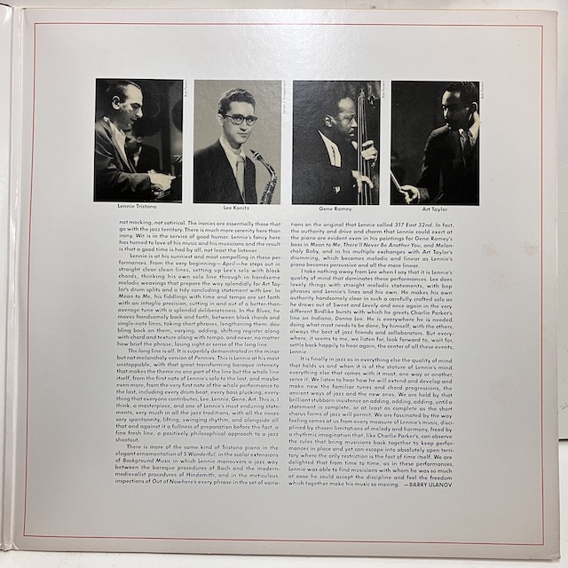 ■即決 JAZZ Lennie Tristano / The Lennie Tristano Quartet SD2-7006 j38115 米オリジナル、ATGP/EDP刻印 レニー・トリスターノ_画像5