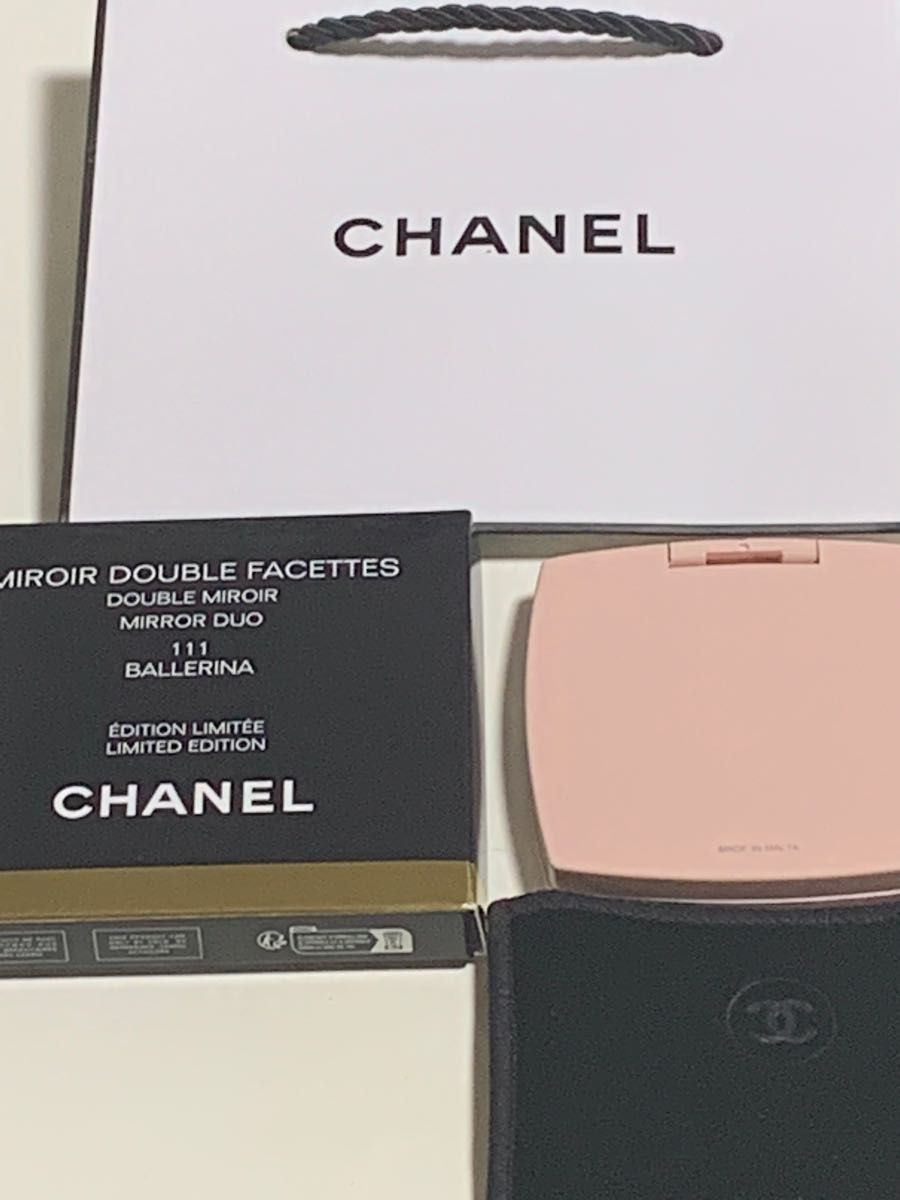 新品 CHANEL シャネル ミラー ドゥーブル ファセット バレリーナ 111-