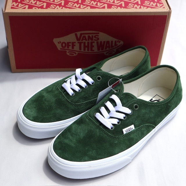 27cm Vans AUTHENTIC オーセンティック Pig Suede Douglas Fir バンズ スニーカー 緑色 US9_画像1