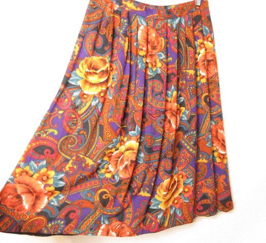 Random SPORTSWEAR MADE IN USA フレアースカート 総柄 アメリカ製 ロングスカート Vintage ヴィンテージ ビンテージ レトロ_画像1