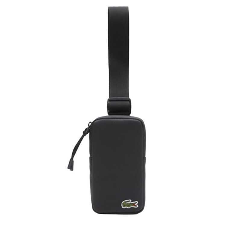 ラコステ LCST ジップスマホバッグ PHONEHOLDER ブラック 10×19×2.5cm #NH4149LV-000 LACOSTE 新品 未使用_画像1