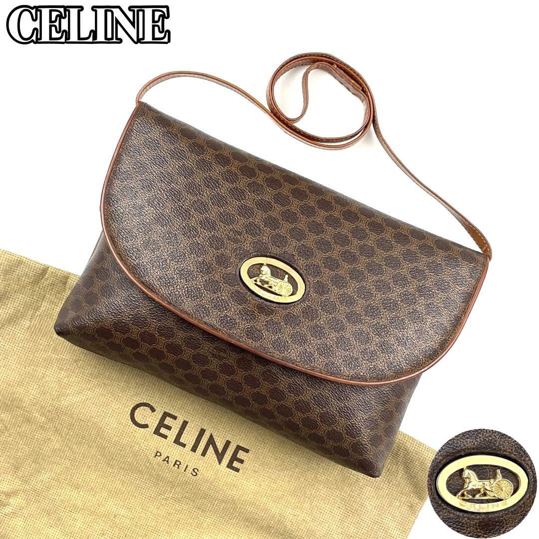 極美品】CELINE セリーヌ ショルダーバッグ 2way クラッチバッグ 馬車