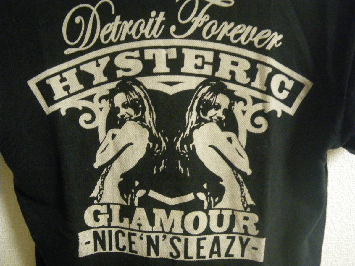 正品罕見HYSTERICGLAMOUR Hysteric魅力女孩polo衫S黑色 原文:正規品希少HYSTERICGLAMOURヒステリックグラマーガールポロシャツS黒