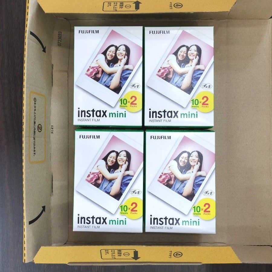 FUJIFILM instax mini チェキフィルム《計80枚》20枚入x4箱