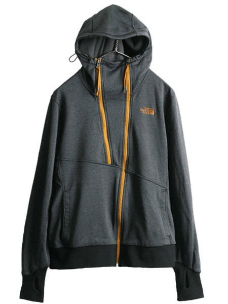 ■ ノースフェイス フルジップ ジャージ フード パーカー ジャケット レディース L / 古着 The North Face アウトドア ライダース タイプ_画像1