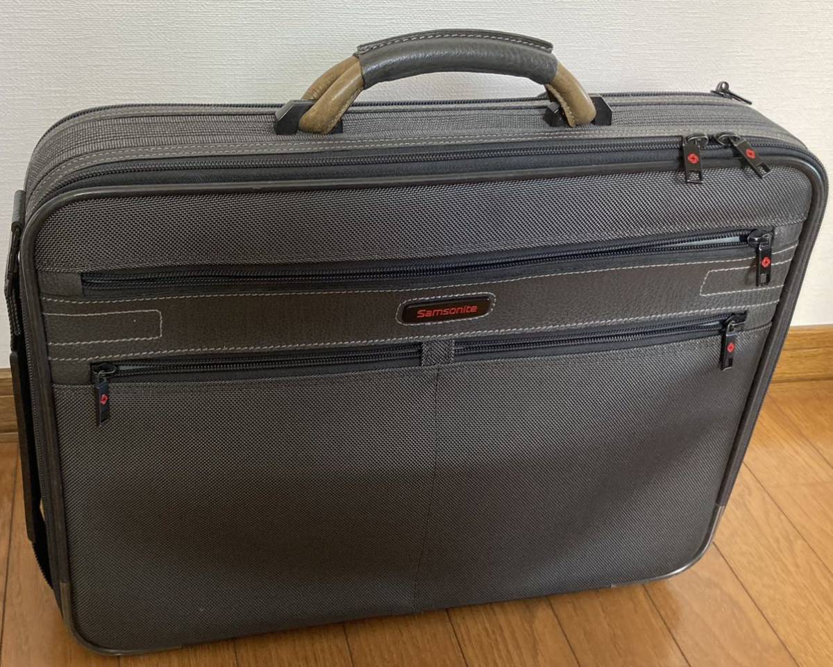 【used・訳あり】samsonite スーツケース サムソナイト ビジネスバッグ 旅行 機内持込可能 2way 鍵付_画像1