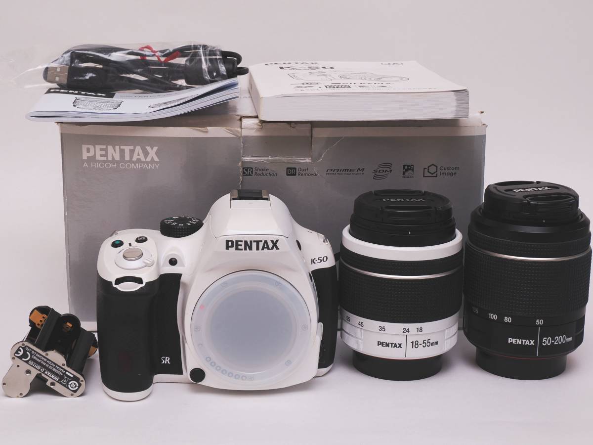 新品入荷 【中古】 PENTAX ペンタックス K-50 ダブルズームキット