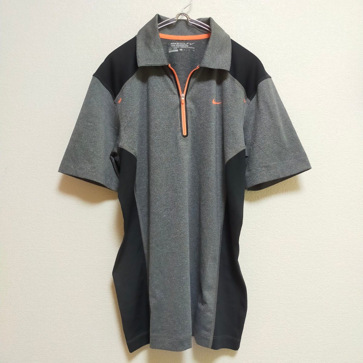 新品　NIKE　ナイキゴルフ　ツアーパフォーマンス　ドライフィット　DRI-FIT　メンズハーフジップ半袖シャツ　S~Mサイズ