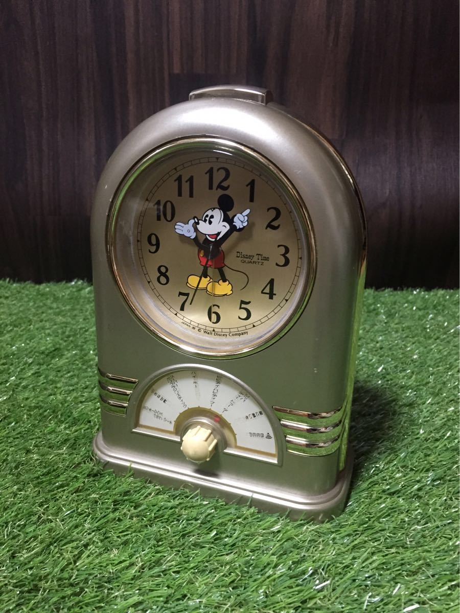 rare *SEIKO/ Seiko quartz alarm mjika series DisneyTime Disney time quarts  FD535G* melody alarm clock 6 bending installing : Real Yahoo auction salling