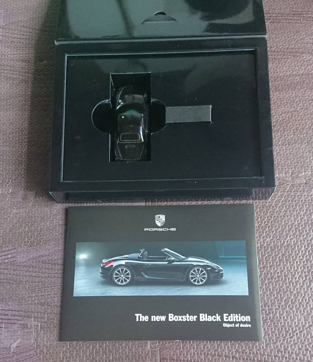 ポルシェ PORSCHE BOXSTER BLACK EDITION ボクスター ブラック エディション ペーパーウェイト モデルカー ミニカーの画像1