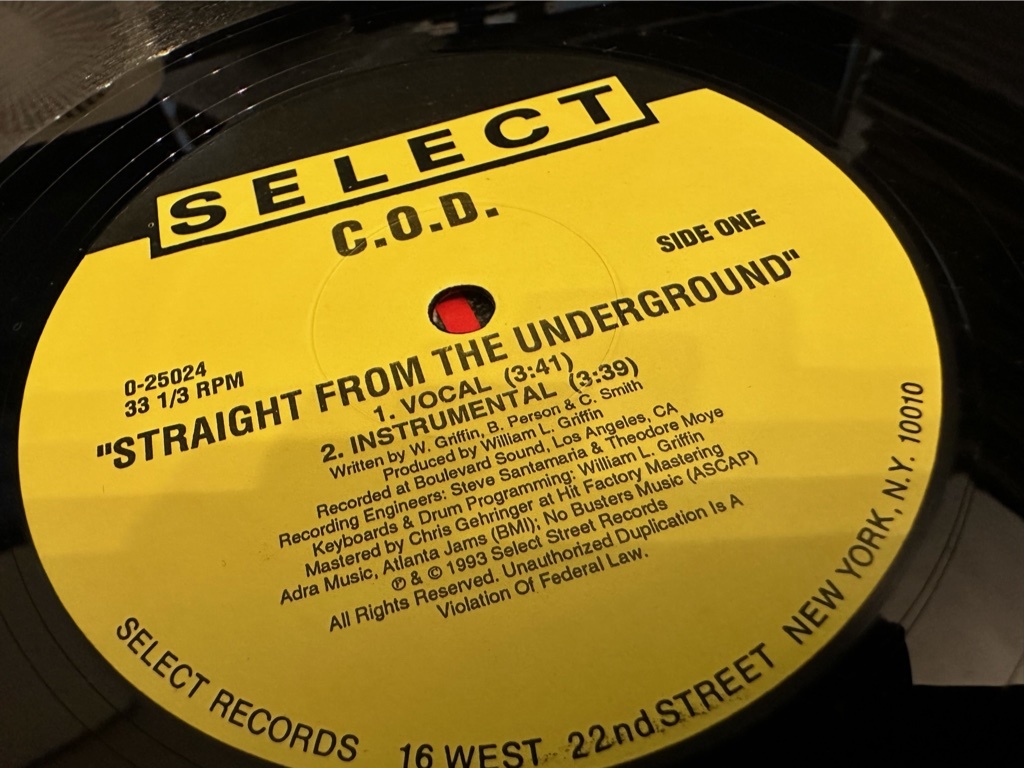 12”★C.O.D. / Straight From The Underground / Crime Don't Pay / クラシック！！の画像4