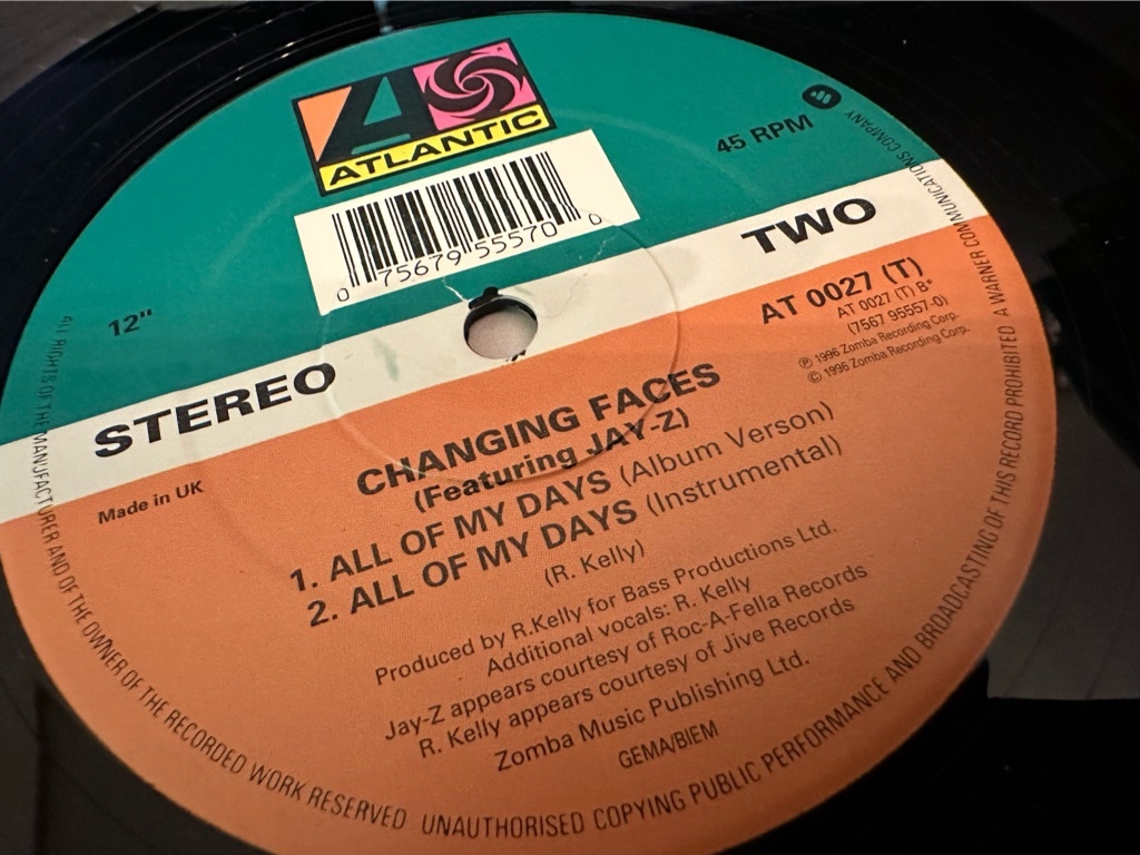 12”★Changing Faces Featuring Jay-Z / Time After Time / All Of My Days / R&B！_画像4