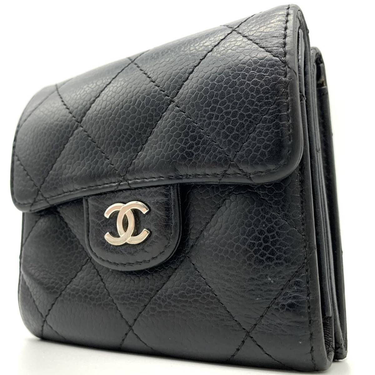 1円○近年モデル○CHANEL シャネル クラシックスモール キャビアスキン