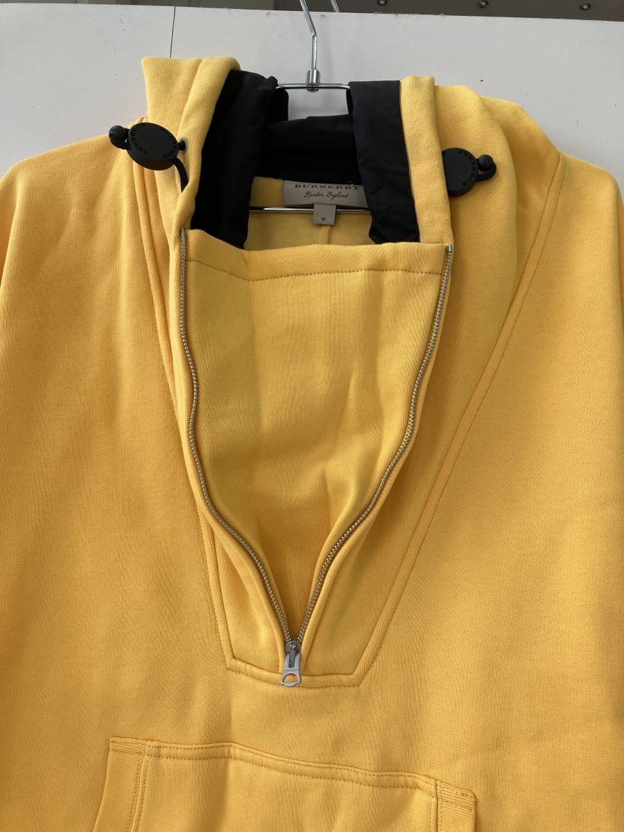 BURBERRY メンズ フーディー/サイズM バーバリー MB JWEAR HOODIE イエロー☆美品