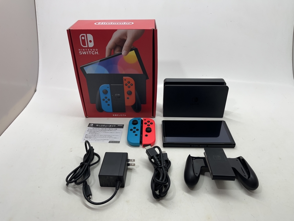 3243】[１円～] 任天堂Nintendo Switch 本体（有機ELモデル）【Joy-Con