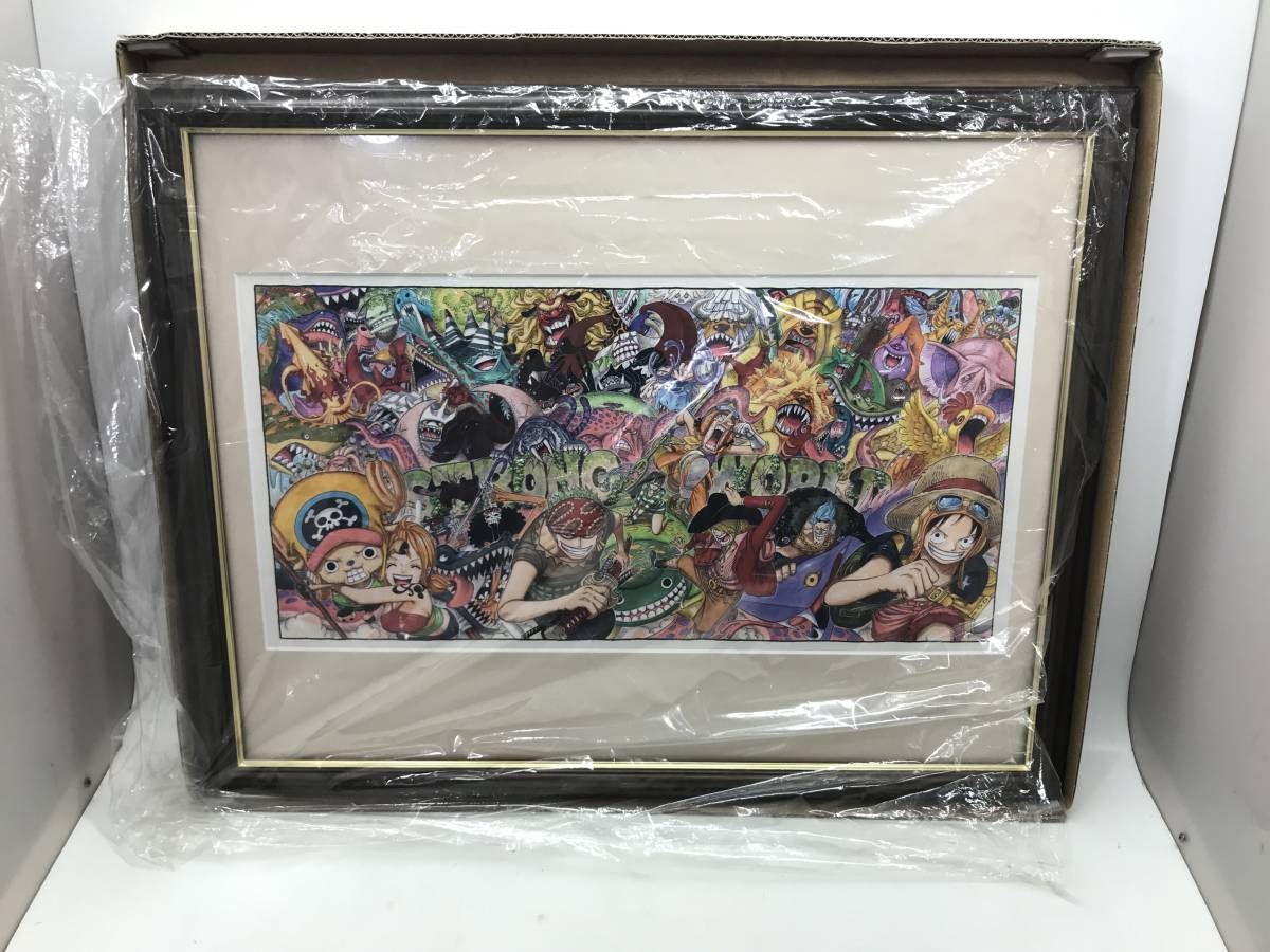 4105】ONE PIECE 複製原画 ストロングワールド 額縁入り ワンピース