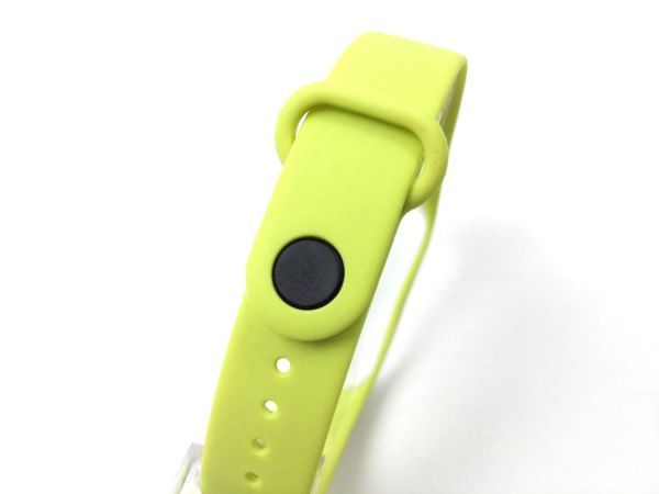 Xiaomi Mi BAND 3 交換バンド ベルト イエローXホワイト_画像3