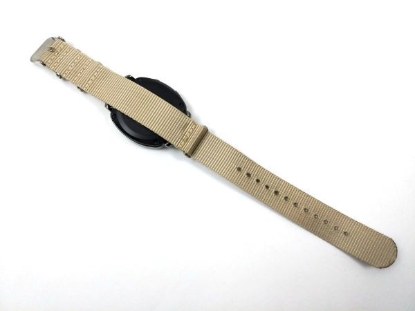 ナイロン製ミリタリーストラップ natoタイプ 腕時計布ベルト ベージュ 20mm_画像5